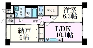 スプランディッド難波WESTⅡの物件間取画像